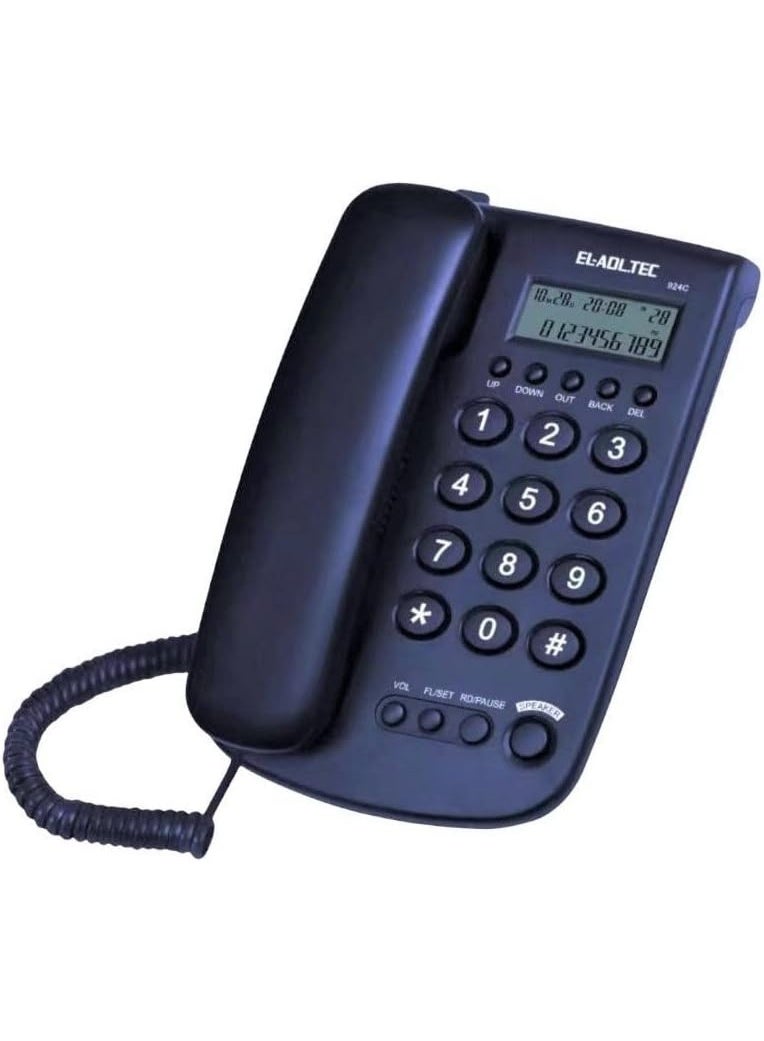 العدل تك موبايل ارضي (سلكي) بخاصية عرض رقم المتصل من العدل تك - 924C - Image 1