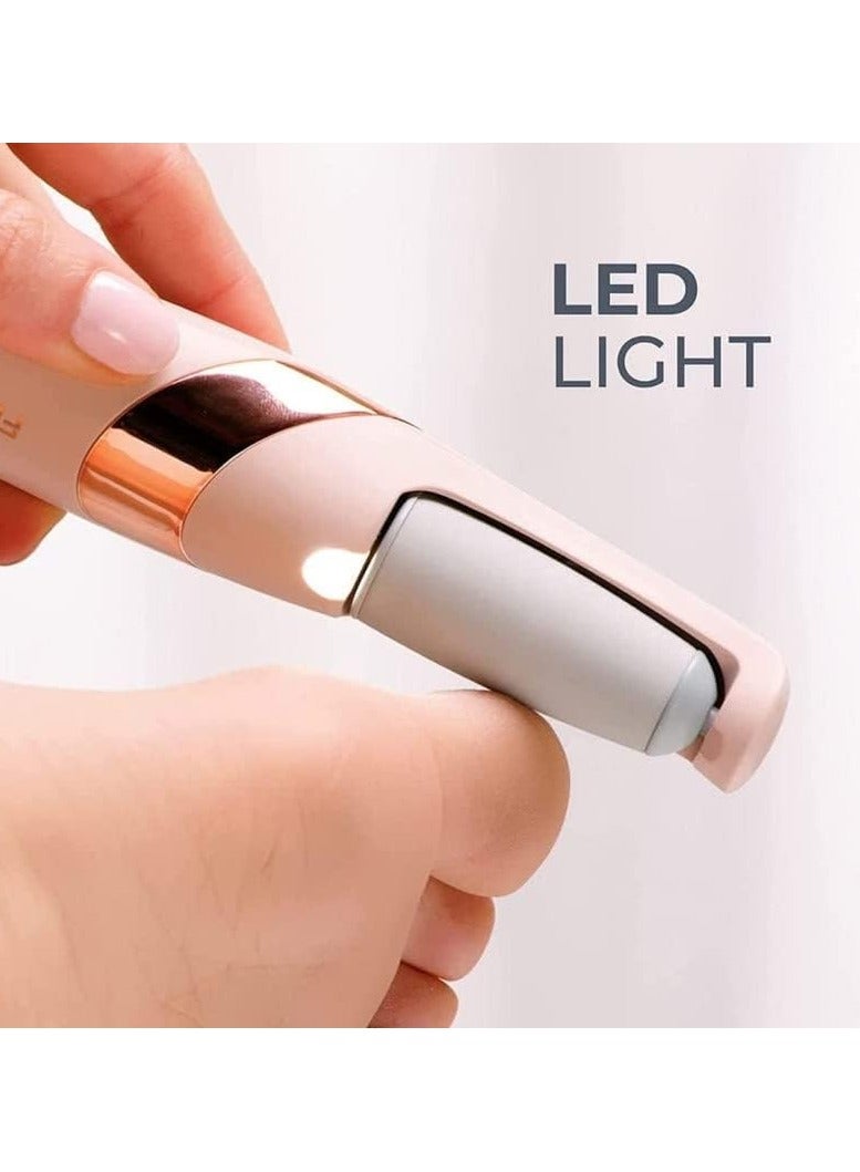 فيلر القدم الكهربائي لإزالة مسامير القدم والخلايا الميتة قابل لإعادة الشحن برؤوس ناعمة وخشنة - Image 5