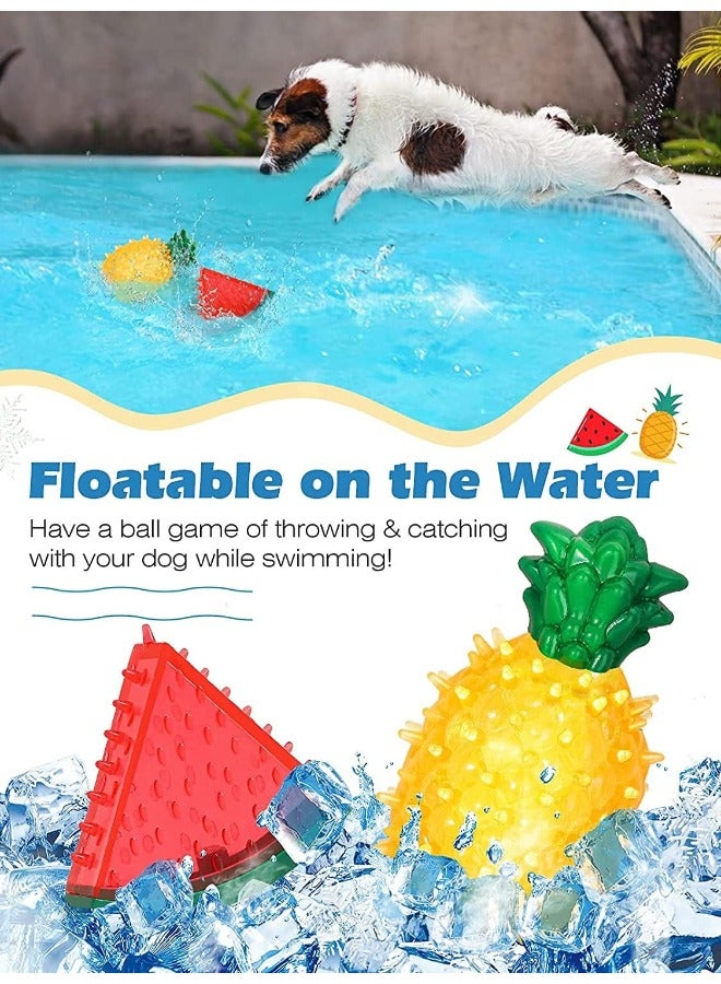 PETSARY | Refillable Cooling Chew Toys, With 1 pcs Pet ID Tag, Freezable Teething Toy Watermelon Summer Freeze Interactive Toys in Summer Dogs Treats Toys for Puppies, Small & Medium Dogs - Image 4