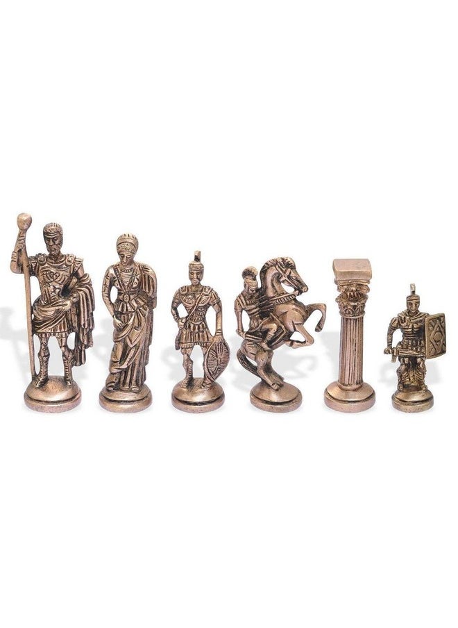Skywalk Collectible Premium Metal Brass Made Chess Figures, Roman Chess Figures,Antique Showpiece Decorative Gift Item  - Image 2