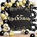 LINGPAR Happy 55th Birthday Balloons Black Set Decor Cheers to 55 Years Old Party Theme Garland Banner Backdrop Decorations For Women and Men Supplies - Image 4