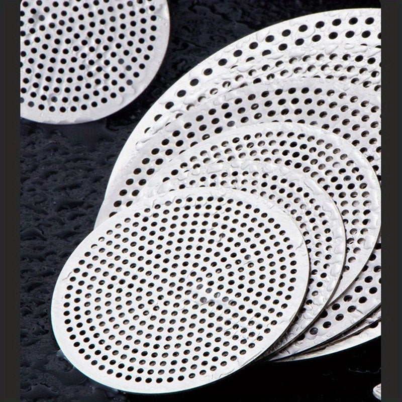 Round Hair Filter Mesh For Floor Drains Made Of 304 Stainless Steel Suitable For Kitchens Bathrooms Balconies And Toilets Style 15 - Image 1