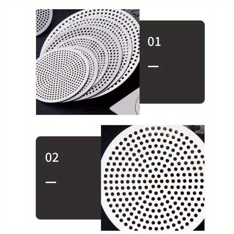 Round Hair Filter Mesh For Floor Drains Made Of 304 Stainless Steel Suitable For Kitchens Bathrooms Balconies And Toilets Style 15 - Image 5