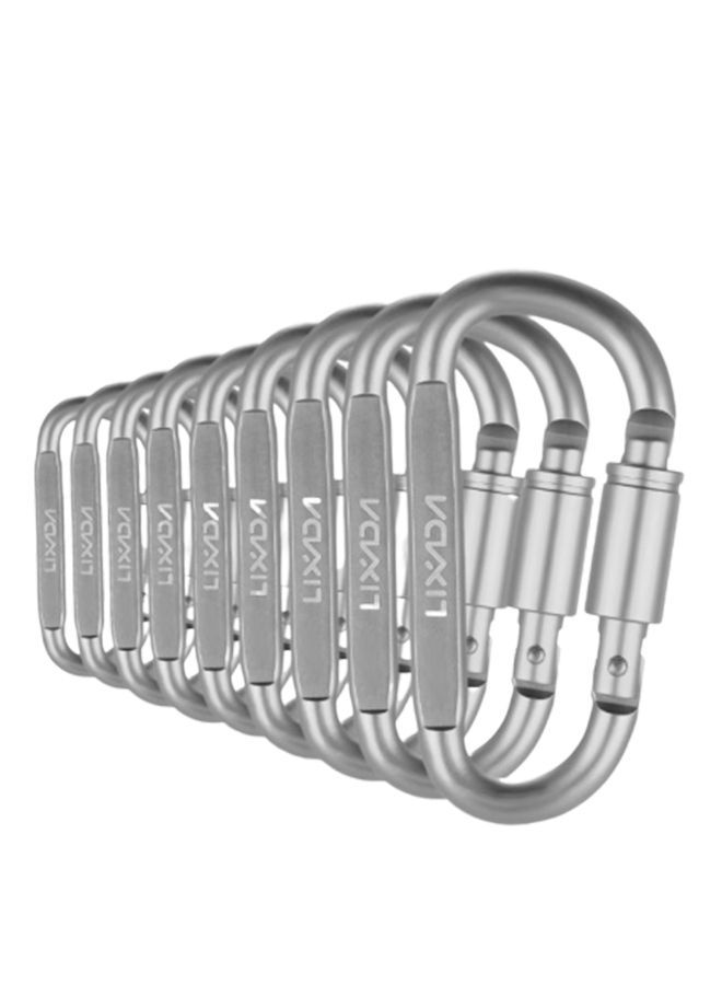 إسكدنيا طقم مشابك بقفل على شكل حرف D مكون من 9 قطع