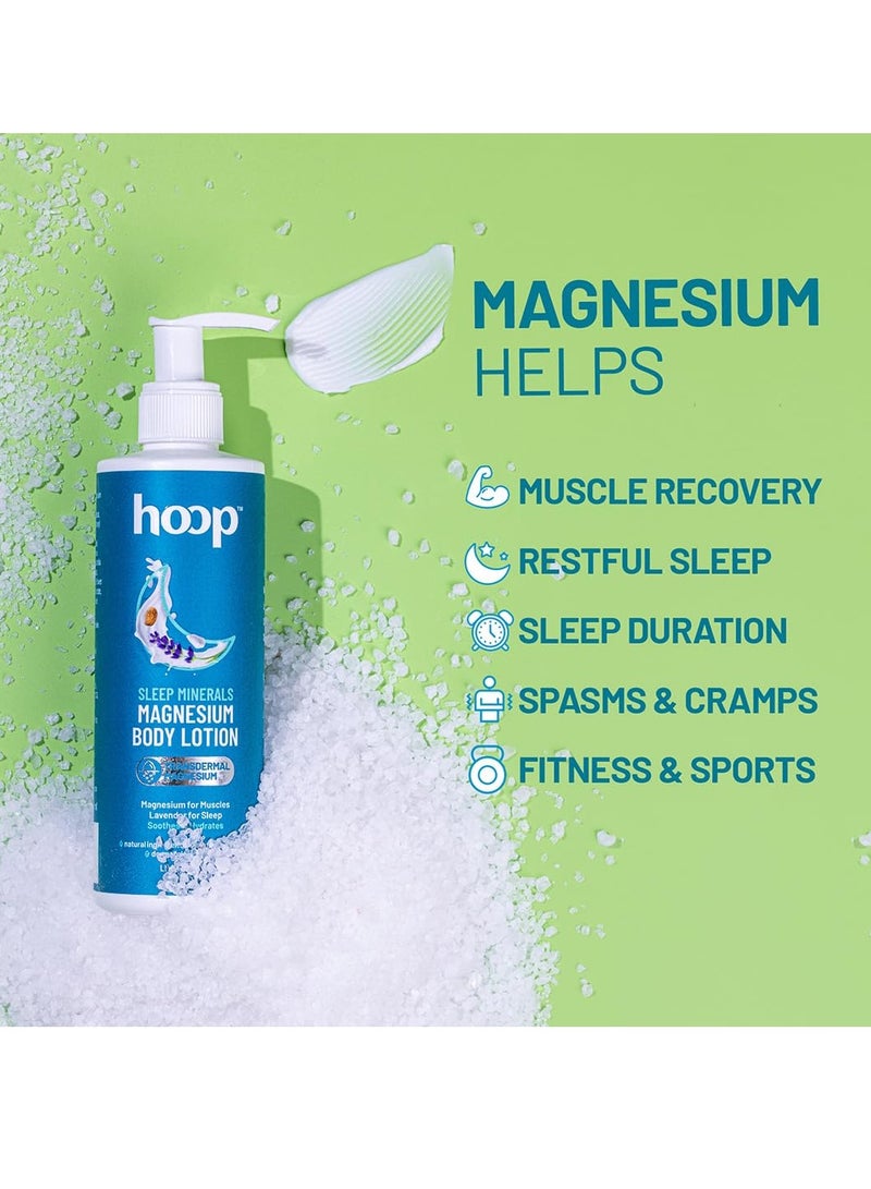 hoop Magnesium Sleep Body Lotion | Topical Magnesium Chloride Supplement | 250 ml - Image 3