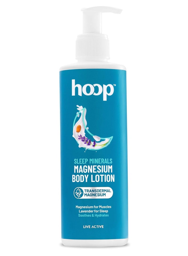 hoop Magnesium Sleep Body Lotion | Topical Magnesium Chloride Supplement | 250 ml - Image 1