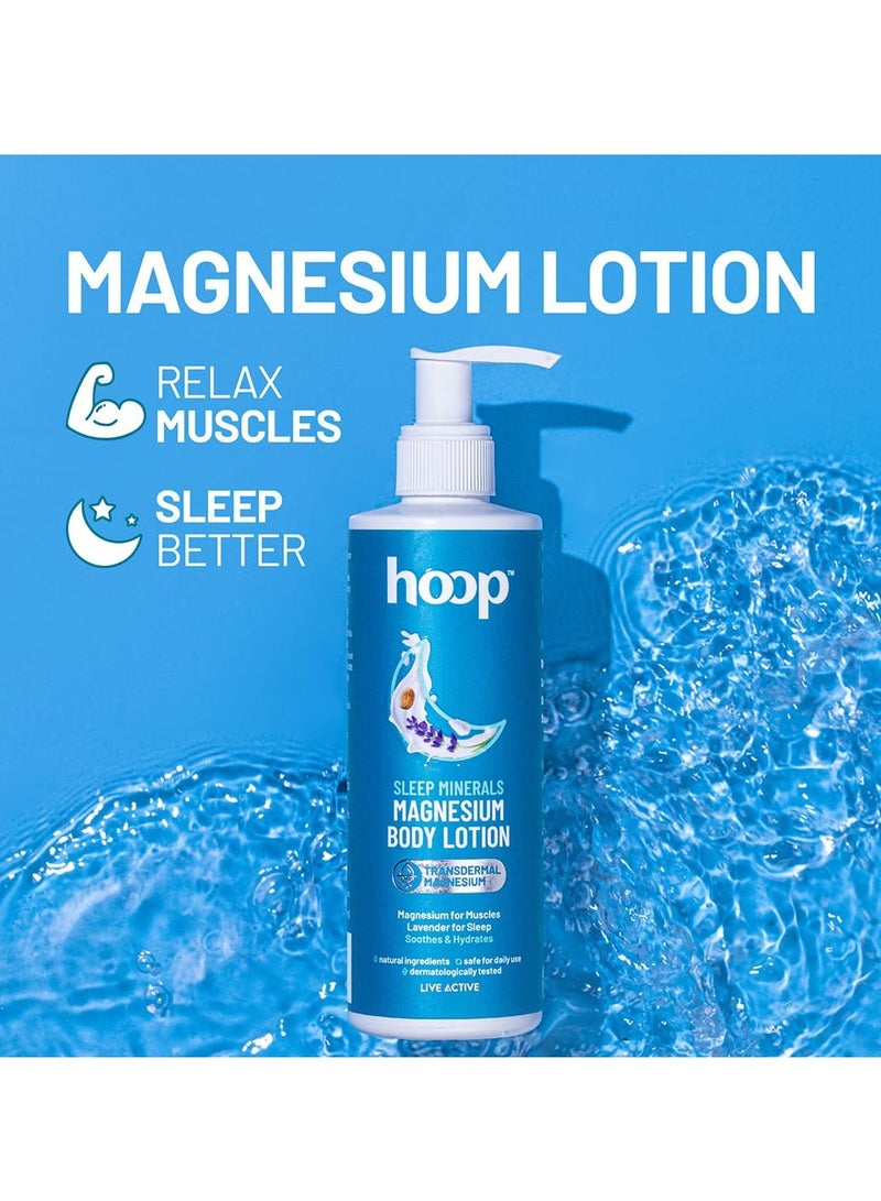 hoop Magnesium Sleep Body Lotion | Topical Magnesium Chloride Supplement | 250 ml - Image 2