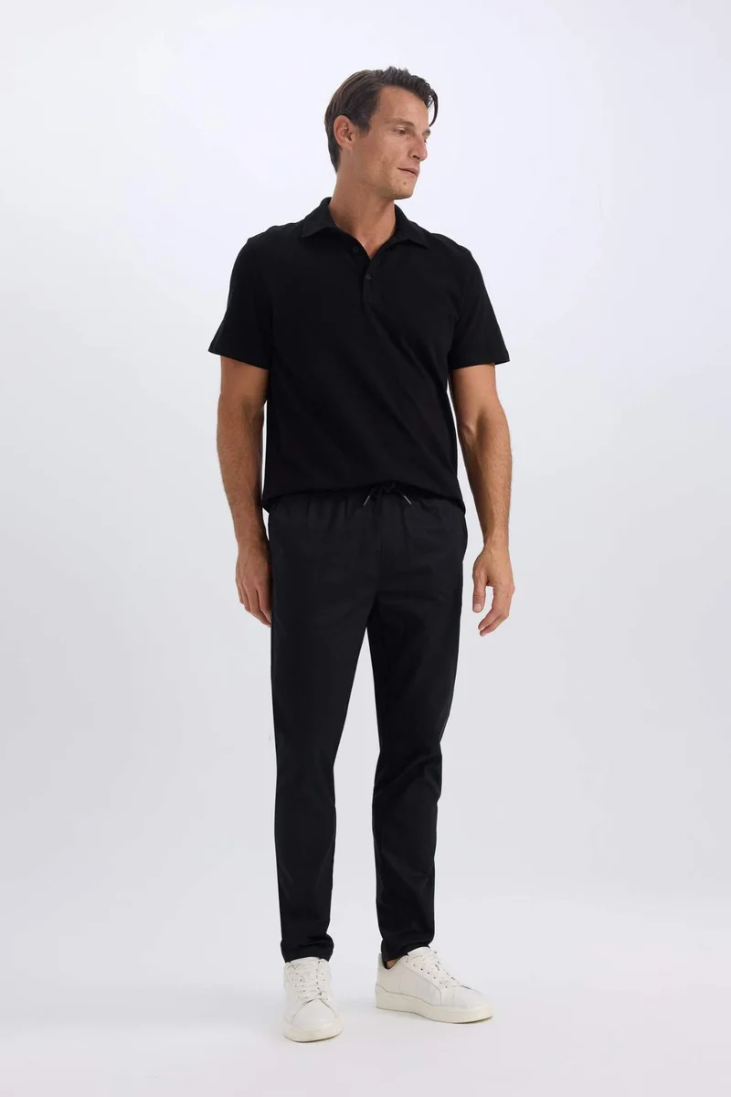 Defacto  jogger Super Skinny Hem Gabardine Trousers for Men | Best Price UAE