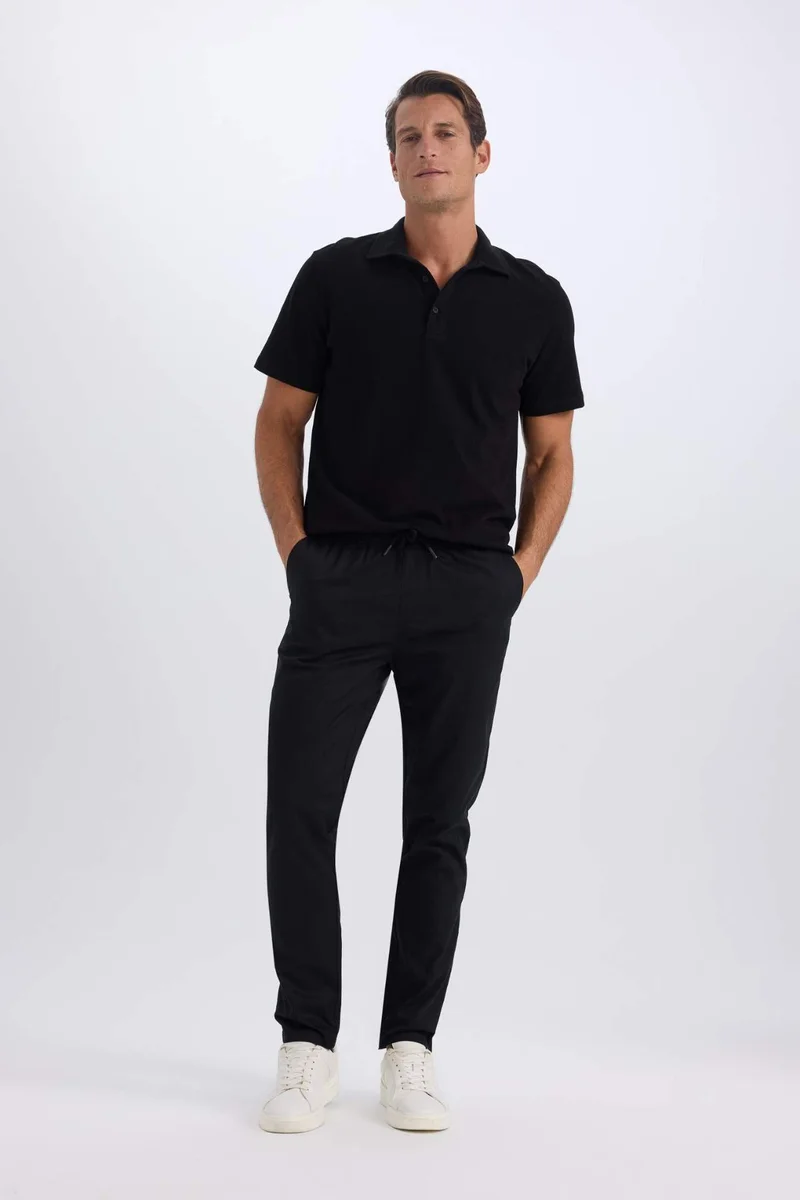 Defacto  jogger Super Skinny Hem Gabardine Trousers for Men | Best Price UAE
