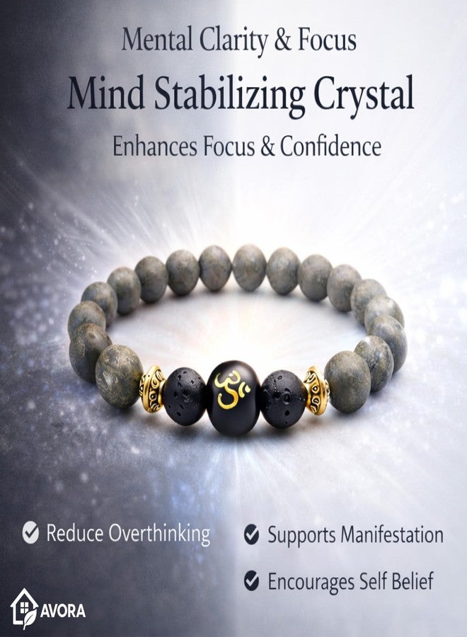 AVORA Raw Pyrite Bracelet with Spiritual Beads for Men & Women | 108 Hours Energized Astrology Bracelet for Wealth, Protection & Mental Clarity | Certified Money Magnet Crystal Jewellery - Image 4