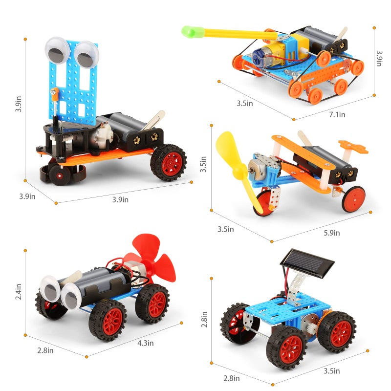 WESAYEE أطقم علوم STEM للأطفال 5-7 8-12، مجموعة بناء سيارة روبوتات، ألعاب STEM للأولاد، حرف الروبوتات 5-8 6-8، أنشطة علمية، تجارب، مشروع هندسي، إلكترونيات 5 6 7 8 سنوات هدايا للأولاد - Image 3