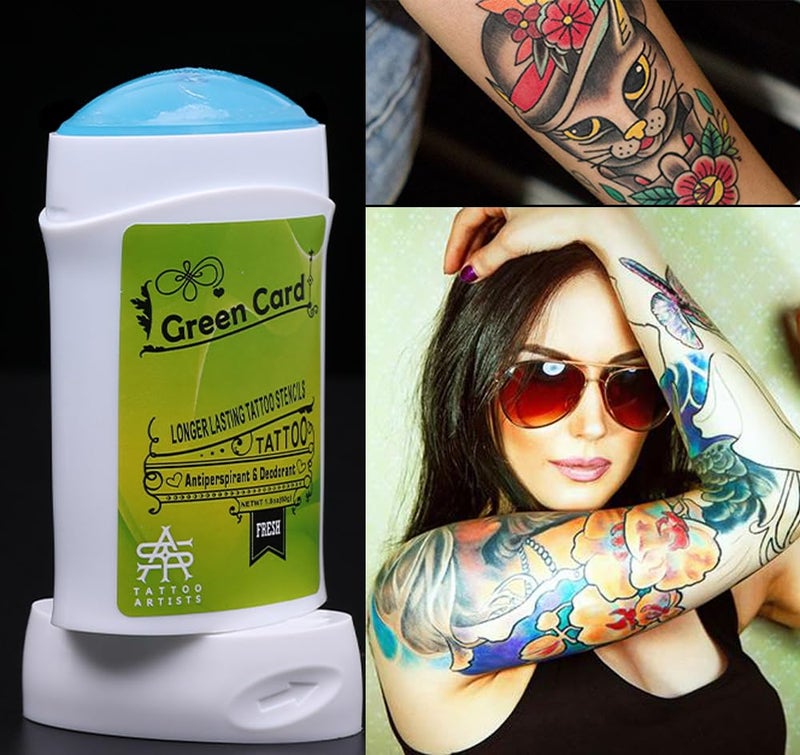 WIDGETCO Tattoo Transfer Stick, Tattoo Skin Solution Soap Cream Gel for Transfer Stickers Paper Machine Stencils, Temporary Tattoo Supplies Accessories, Clean Dry Protection Antiperspirant Deodorant; ZYG - Image 3