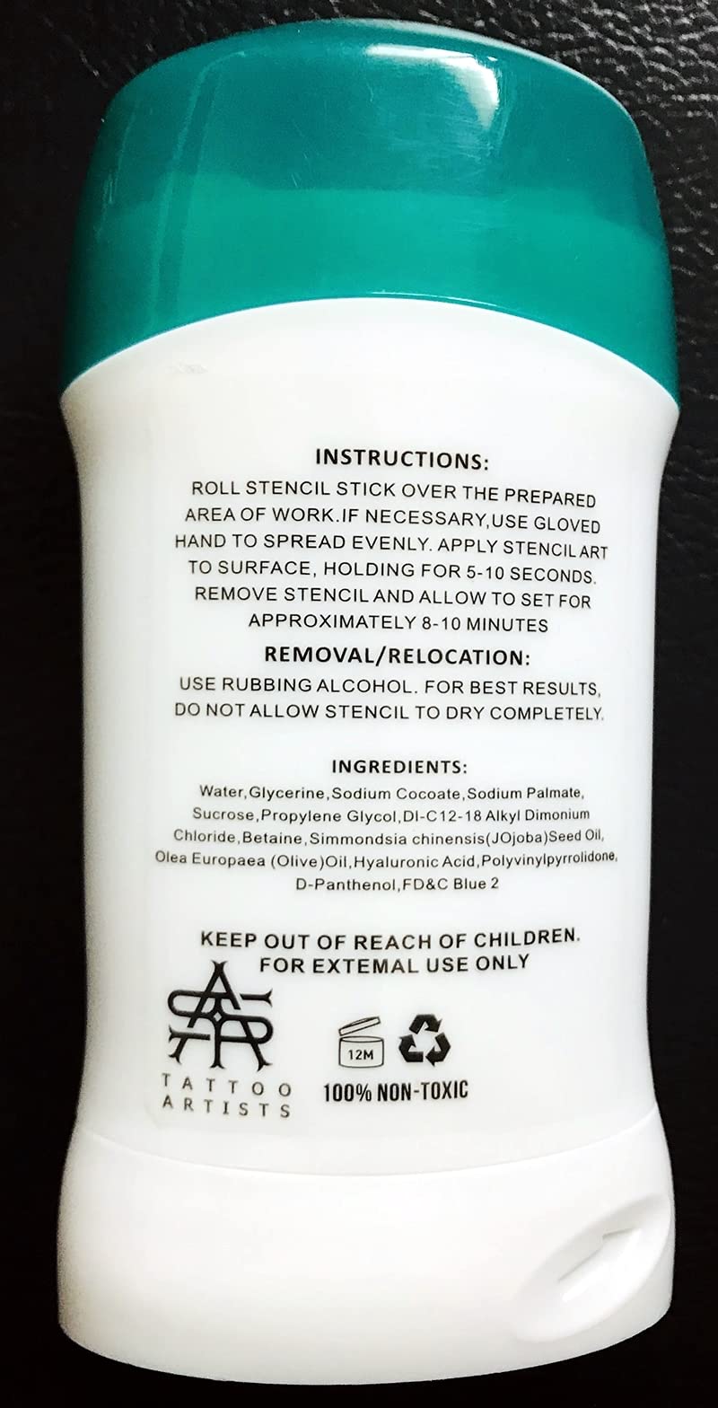 WIDGETCO Tattoo Transfer Stick, Tattoo Skin Solution Soap Cream Gel for Transfer Stickers Paper Machine Stencils, Temporary Tattoo Supplies Accessories, Clean Dry Protection Antiperspirant Deodorant; ZYG - Image 5