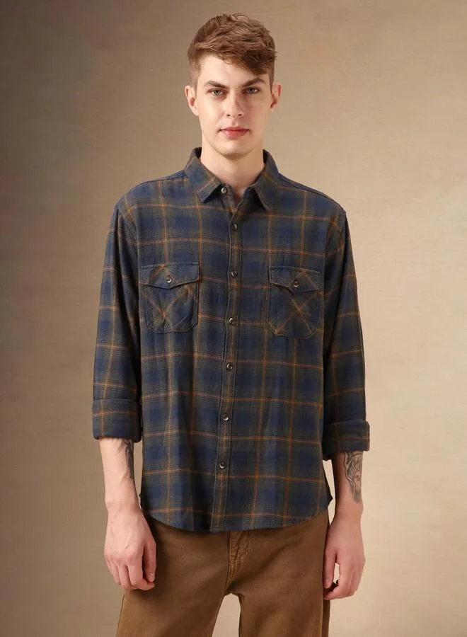 Dennis Lingo Multi Colour Relaxed Fit Cotton Shirt – Classic and Comfortable