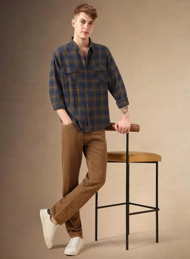 Dennis Lingo Multi Colour Relaxed Fit Cotton Shirt – Classic and Comfortable