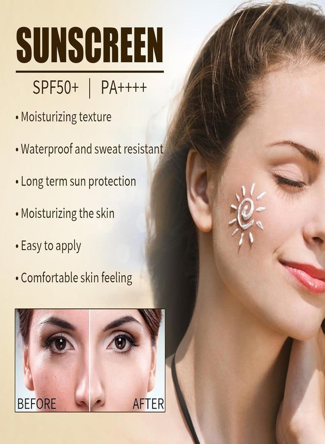 PAXCOO Relief Sun Rice Sunscreen SPF50+ PA++++ Korean Sunscreen Cream with Rice Extract & Probiotics, Lightweight Moisturizing Sun Protection for Face, Broad Spectrum UV Protection for All Skin Types - Image 5