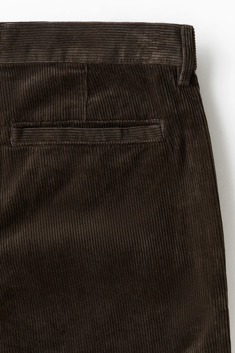 H&M  Relaxed Fit Corduroy trousers for Men | Best Price UAE