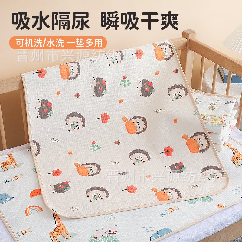 Pure Cotton Washable Diaper Pad Baby Supplies Aunt Pad Baby Breathable Leak-Proof Menstrual Pad Nursing Pad Diaper Pad Absorbent - Image 2
