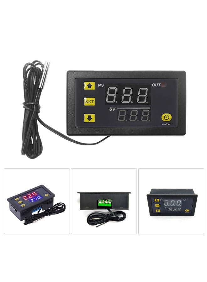 W3230 Mini Digital LED Display Thermostat Regulator Temperature Control Switch Sensor Meter Black - Image 5
