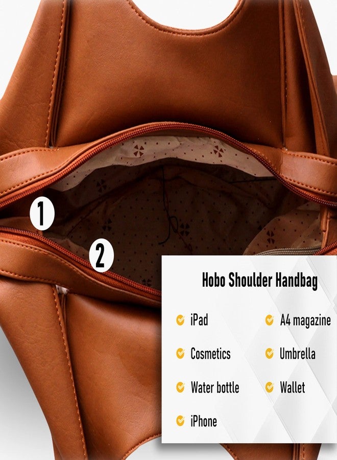 Fostelo Women's Style Diva Satchel Tote Handbag for Women | Ladies Purse | Stylish Shoulder Bag | Gift For Women | Tan - Image 5
