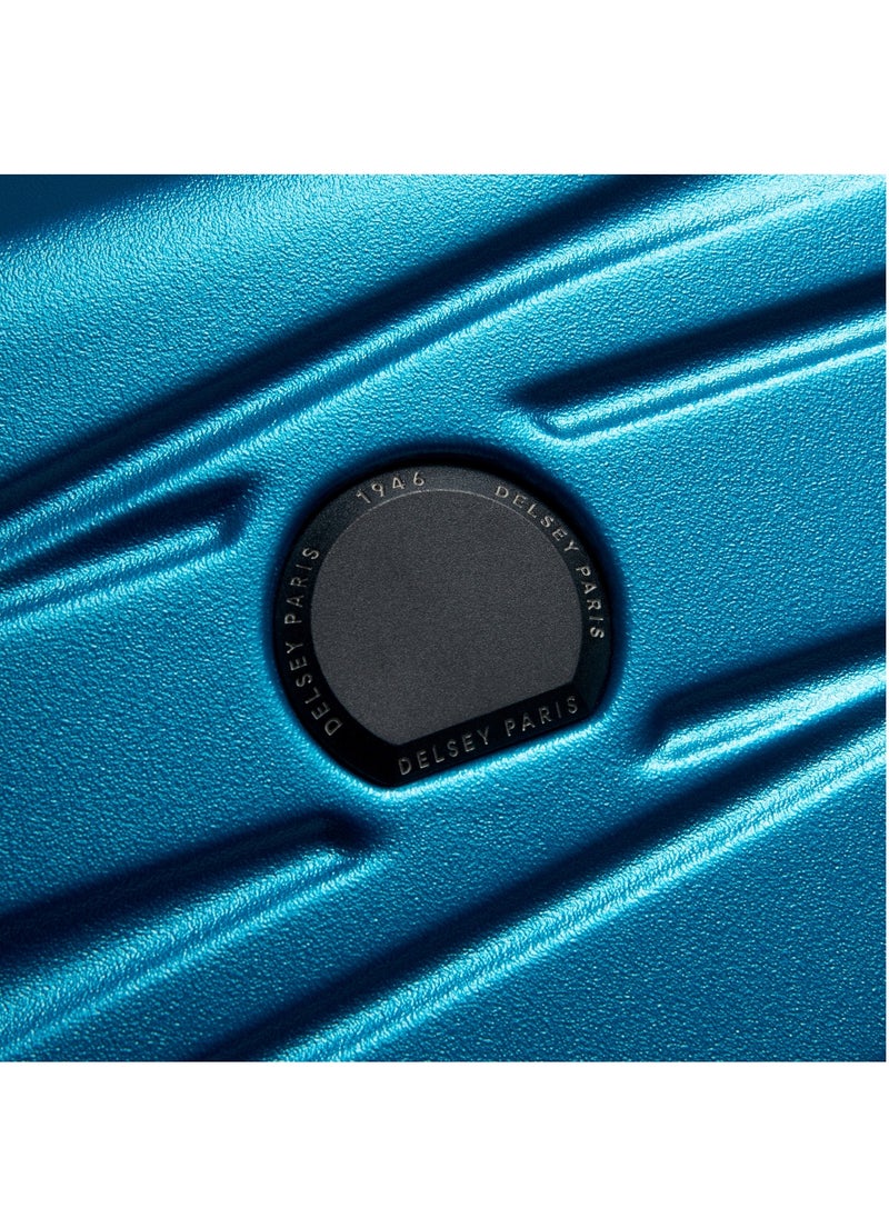 DELSEY Paris Tiphanie 55cm Hardcase 4 Double Wheel Expandable Cabin Luggage Trolley Case Steel Blue - 00389280122ME  - Image 5