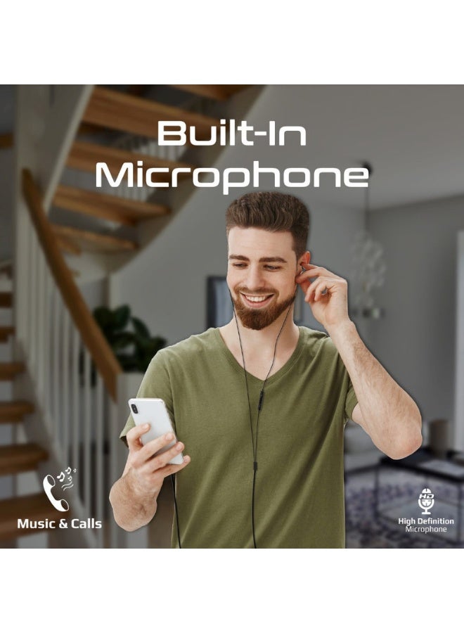 Promats Promate MFi-Certified Ergonomic In-Ear Lightning Connector Earphones with Crystal Clear Sound, Comfortable Secure Fit, Durable Tangle-Free Cable, Built-In Microphone and Remote Control for iPhone, iPad, and iPod – Premium Lightning Audio Experience - Image 4
