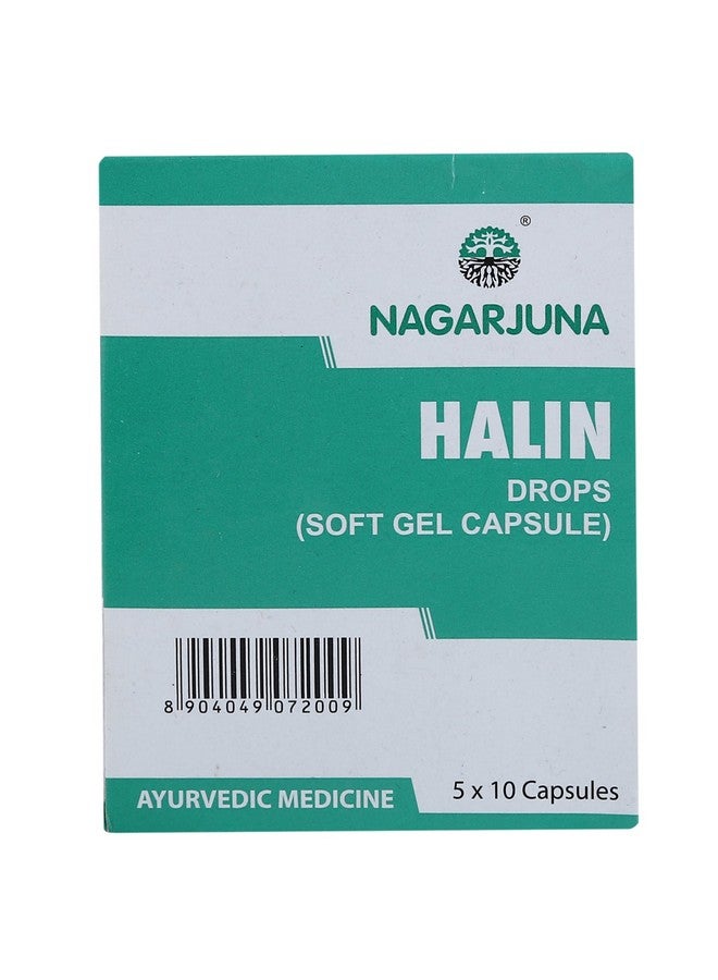 NAGARJUNA Halin Drops with Free Pachak Methi, Multi, Standard, 50 Count - Image 1