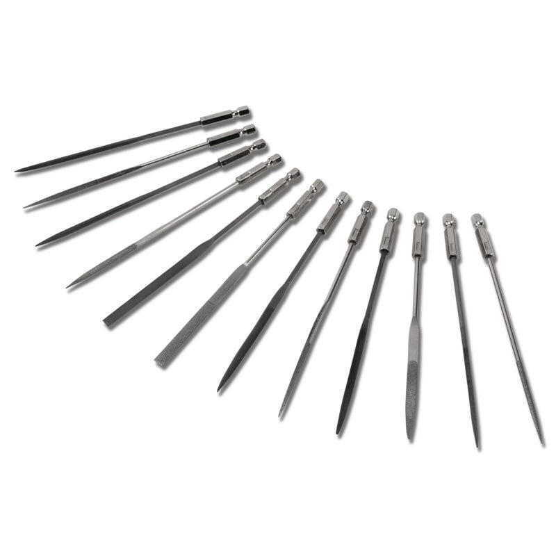 Performance Tool W5391 12Pc Micro File Set - Precision Files for Wood, Metal, and Plastic Working Applications - Image 3