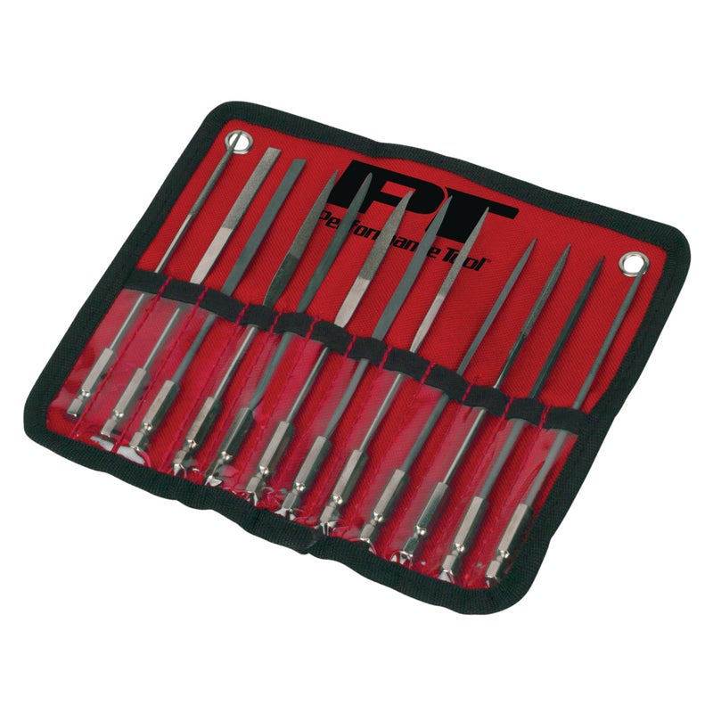 Performance Tool W5391 12Pc Micro File Set - Precision Files for Wood, Metal, and Plastic Working Applications - Image 2