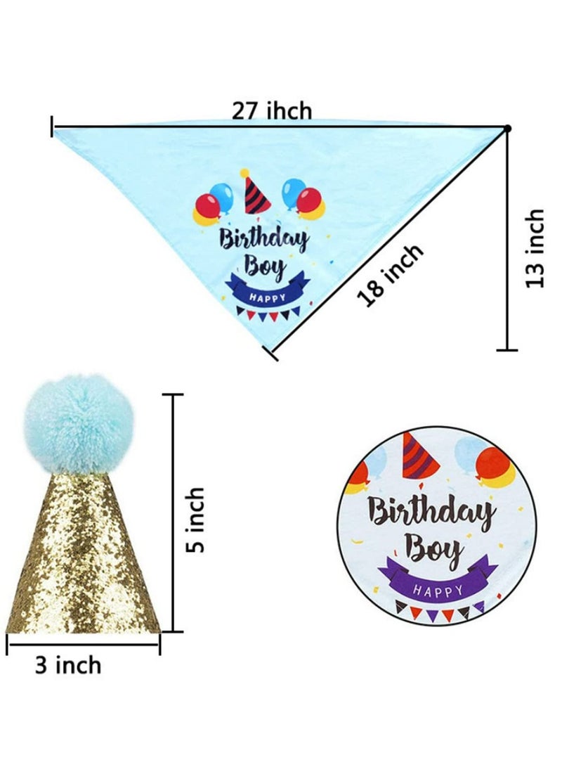 Handmade Adjustable Pet Birthday Party Decor Cat Dog Scarf Hat Collar Banner Accessories - Image 4