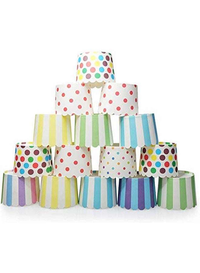 E Shopping أكواب كعك ورقية من E Shopping ®، أكواب مافن لخبز المطبخ، حفلات الزفاف (ألوان وتصاميم عشوائية) - مجموعة من 50 كوب - Image 3