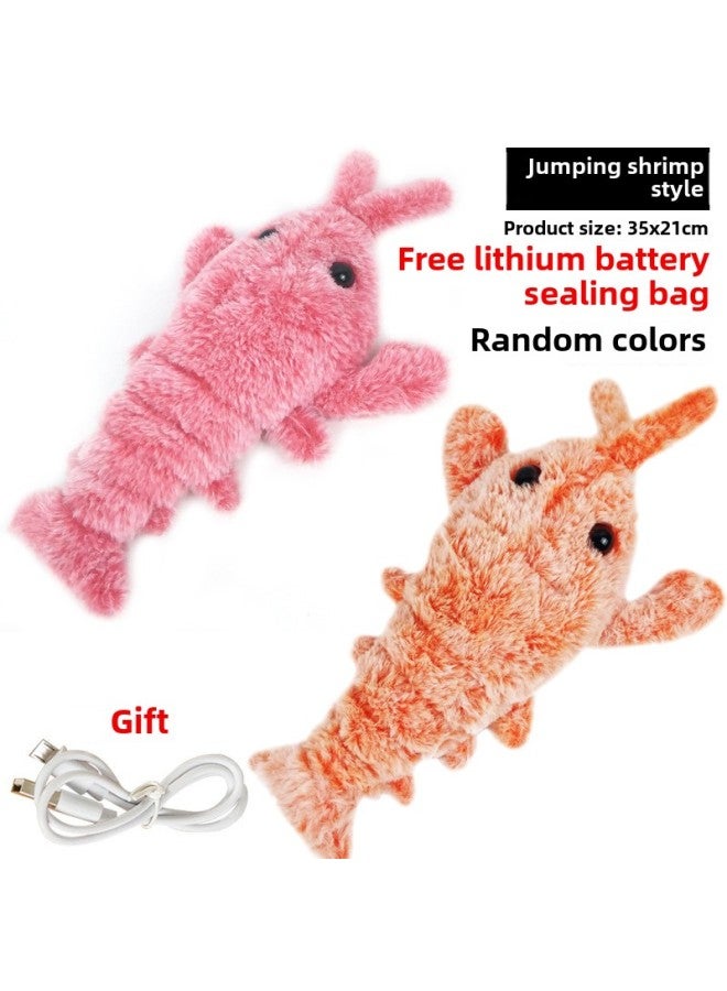 Net Red With Jumping Fish Electric Lobster Sakaban Fish Plush Funny Rocking Fish Can Beat And Learn To Speak And Sing-Specifications:USB Charging-Color:Clown Fish  Will Jump