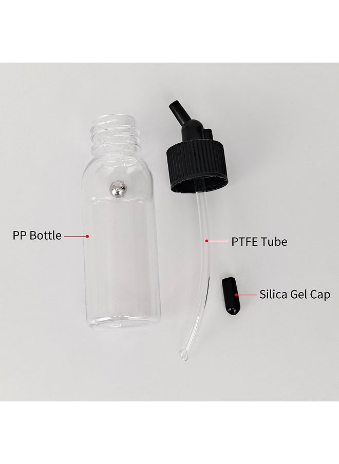 Generic - Box of 10-each 1.2-Ounce(35cc) Airbrush Paint Bottles Jars Pots with Lid Adapter Cap Dual-Action Siphon Feed Air Brush Airbrushing Accessories - Image 1