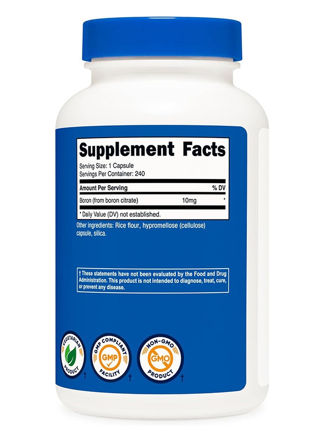 Nutricost Boron Capsules 10 Mg 240 Vegetarian Capsules  - Image 4