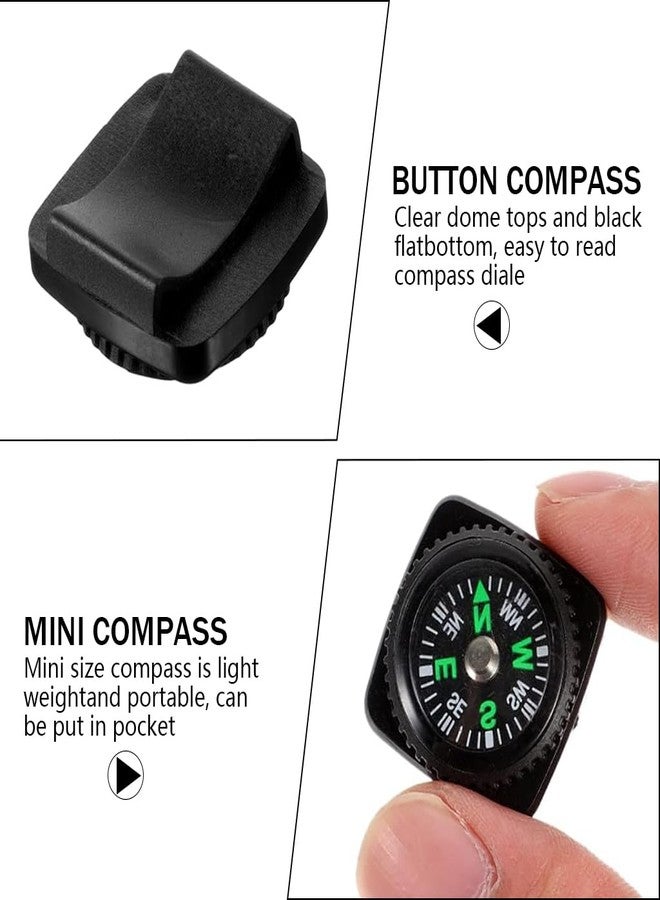 PROBEROS® Pack of 10 High Precision Wrist Compass for Directions, 24mm Base Mount Compass Compatible with 21mm Watch Strap, Outdoor Hiking, Camping, Travel, Survival Gear Accessories - Image 4