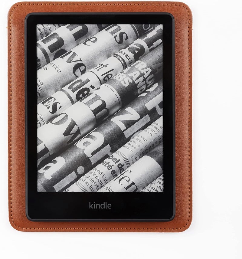 كومفيابل غلاف مقاس 6 بوصات - 6.8 بوصة لحافظة القارئ الإلكتروني المتوافق مع Kindle Paperwhite، غلاف من الجلد الصناعي (الجيل الحادي عشر وال��اشر، 2021-2019) / غلاف Kindle Paperwhite Signature Edition / غلاف Kindle مقاس 6.8 بوصة، بني - Image 4