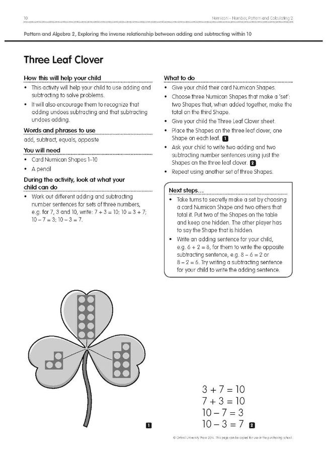 Numicon: Number, Pattern and Calculating 2 Explore More Copymasters - Image 2