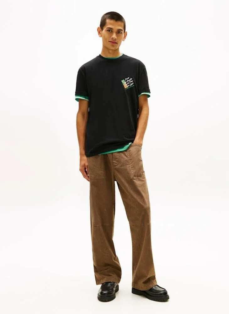 TOMMY JEANS  Signature Back Logo Jersey T-Shirt for Men | Best Price UAE