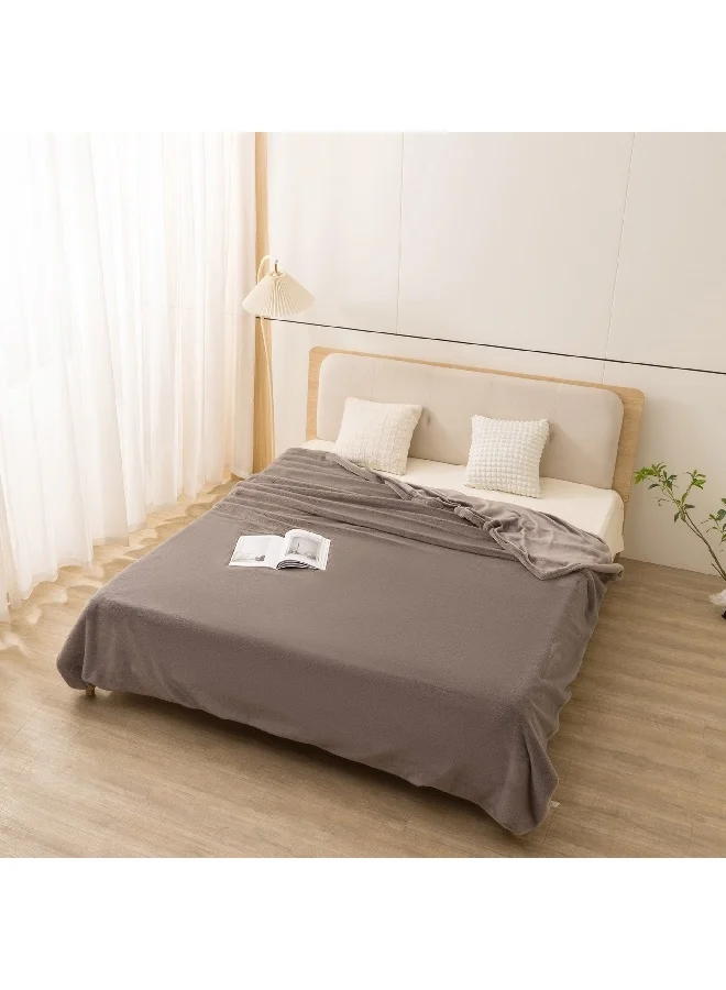Home Box Lla Ura Rabbit Fur Double Layer King Blanket 220 x 240 cm