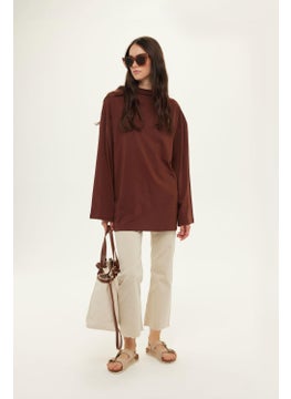 Manuka Wide Sleeve Oversized Chocolate  - Image 1