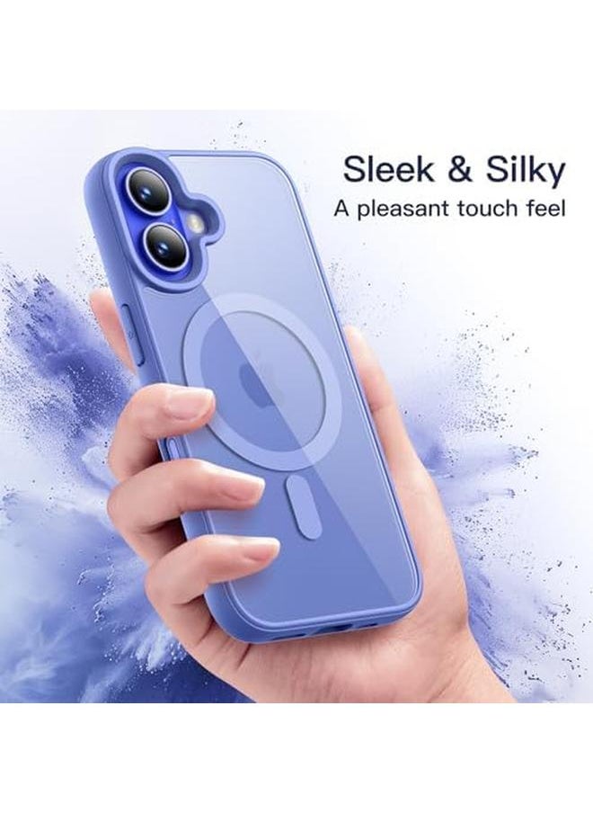 Jetech - Magnetic Case For Iphone 16 6.1 Inch Compatible With Magsafe Shockproof Phone Bumper Cover Solid Color Matte Tpu Frame Anti Scratch Clear Back Ultramarine - Image 1