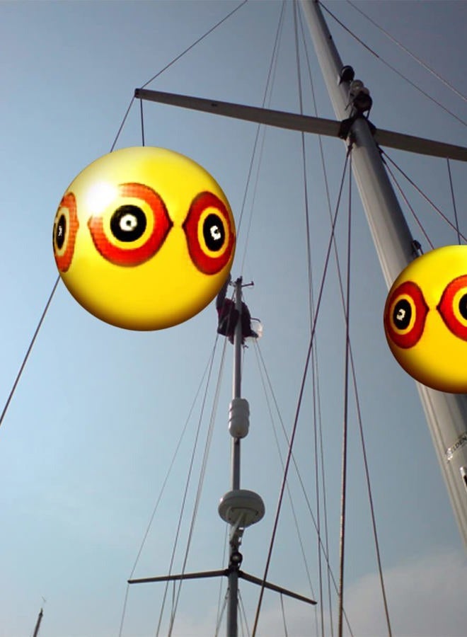Bird-X Scare-Eye Bird Repellent Predator Eyes Balloon, Yellow (SE-Y) - Image 4