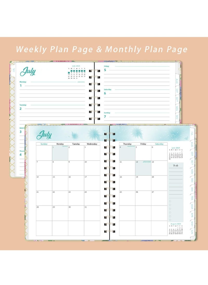 Oasisgalore 2025 Planner，140 Sheets Undated Weekly & Monthly Life Planner with 12 Pieces Stickers  - Image 3