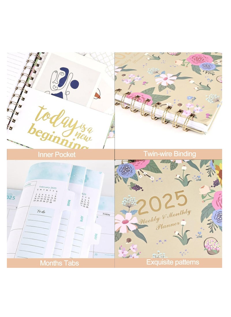Oasisgalore 2025 Planner，140 Sheets Undated Weekly & Monthly Life Planner with 12 Pieces Stickers  - Image 5