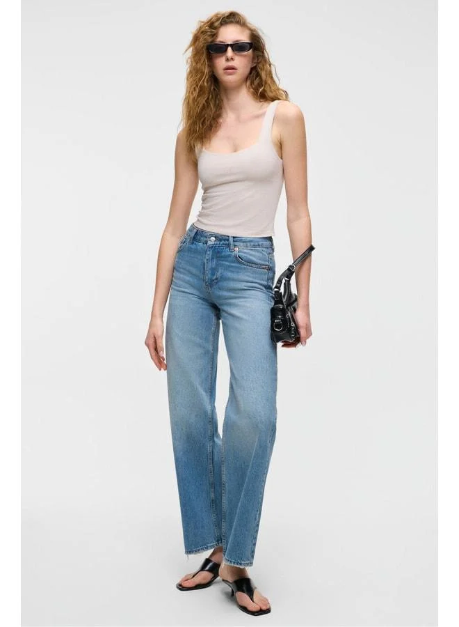 Grimelange Sanuki Women's Slim Short V-Neck Stone-Colored Blouse.