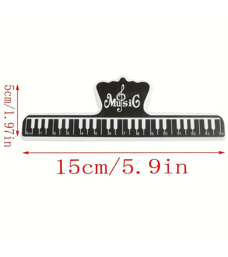 4pcs Mixed Color Durable Plastic Sheet Music Clips Set Decorative Clip for Erhu Voice Resume File Contract Gift Suitable for Pianists Music Sheet Fixing - Image 4