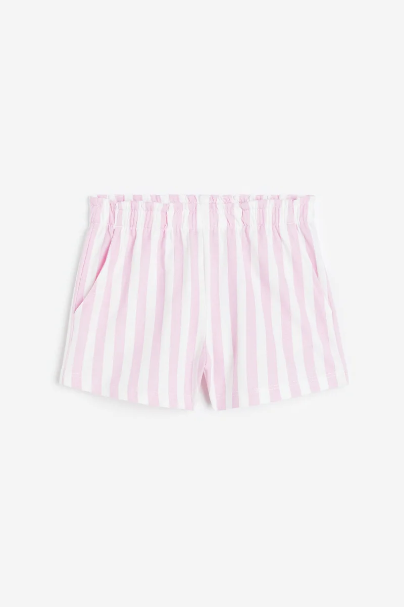 H&M Kids Stripe Print Paper Bag Shorts