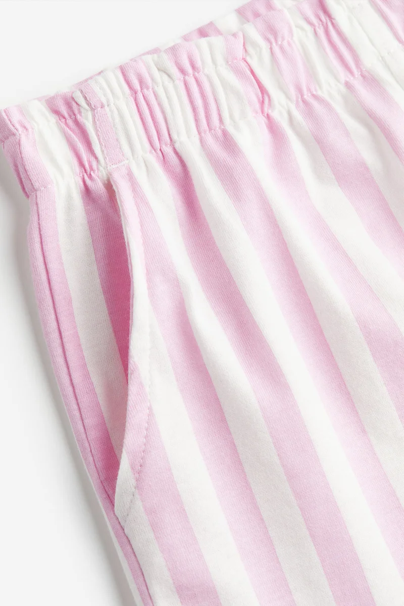 H&M Kids Stripe Print Paper Bag Shorts