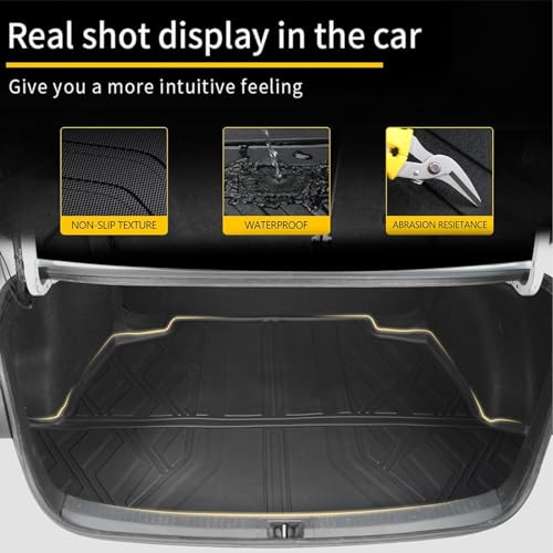 IKABEVEM for Toyota Corolla Floor Mats and Cargo Liner 2020-2025 - All Weather Floor Mats and Trunk Mat for Toyota Corolla/Corolla Hybrid Sedan (Not Fit Corolla Cross/Hatchback) 2025 2024 2023 2022 2021 2020 - Image 3