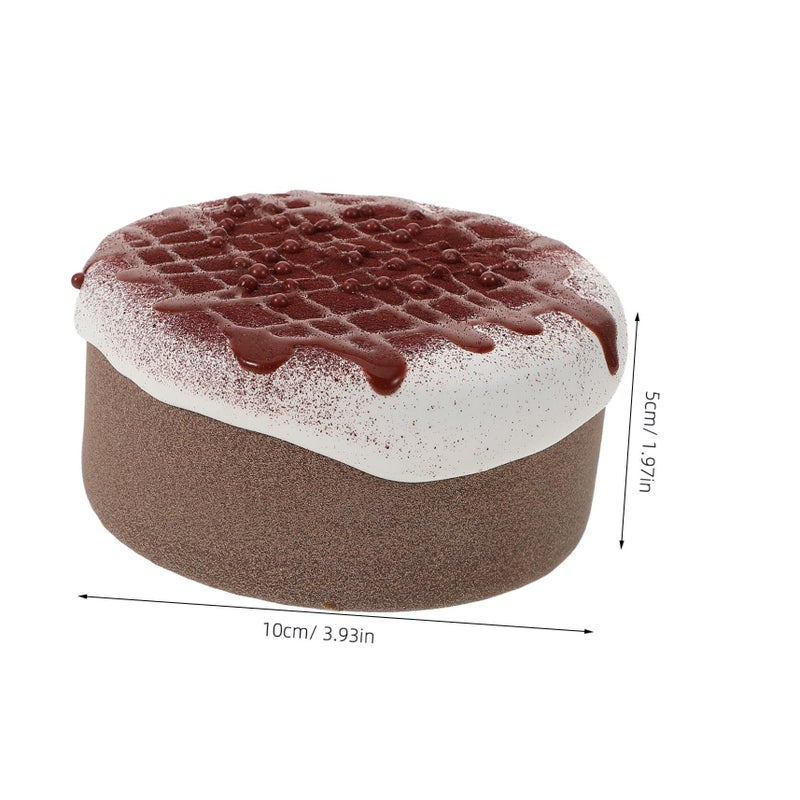 PRETZYOOM Lifelike Chocolate Drops Cake Realistic Prop Food Model for Party Wedding Display - Image 3